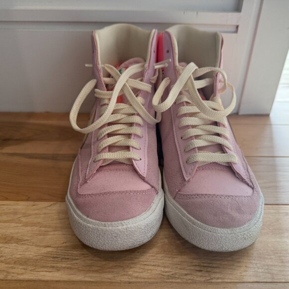 Nike Blazer Mid '77 Just Do It – Pastel Pink Women 6Y or 7 - Picture 2 of 6